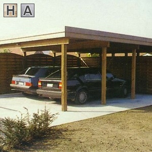 Carport's in hout systeembouw
