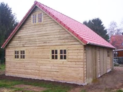 Hout bouw casco enkelwandig dubbelwandig hout of andere afwerkingen !