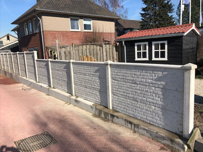 Schuttingen Beton systeembouw losse elementen !