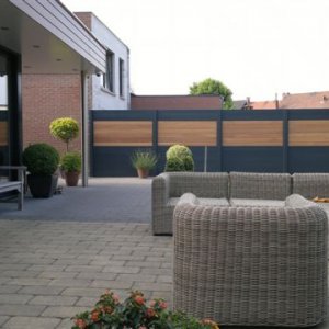 Hard Hout Aluminium Combinatie schutting 2024 - 