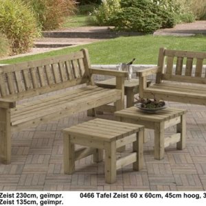 Tuinmeubelen Tuinmeubilair FSC Keurmerk Komo Keurmerk impregnering - 