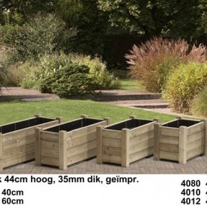Planten bakken Noord Europees FSC vuren en FSC Hardhout - 