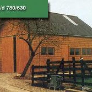 Loods beton hout combinatie bouw - 