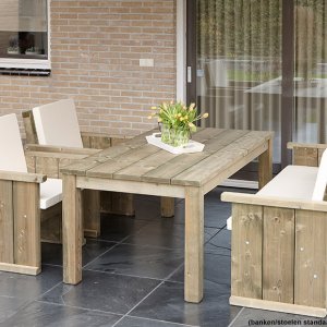 Tuinmeubelen tuinbanken Steigerhout model - 