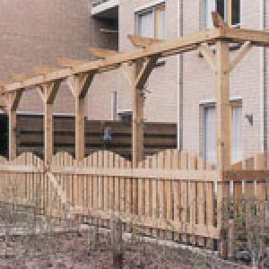 Houten schutting combinatie FSC Keurmerk - 