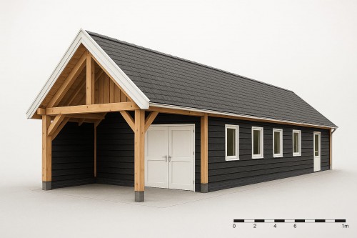 Dubbelwandige garage berging Tiny House Kantoor 2025 - 