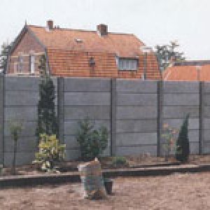 Betonnen schutting Uitvoering Grijs Beton  - 