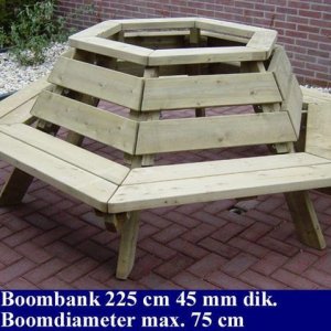 Tuinmeubelen Tuinmeubilair FSC Keurmerk Boombank Tuinmeubels - 