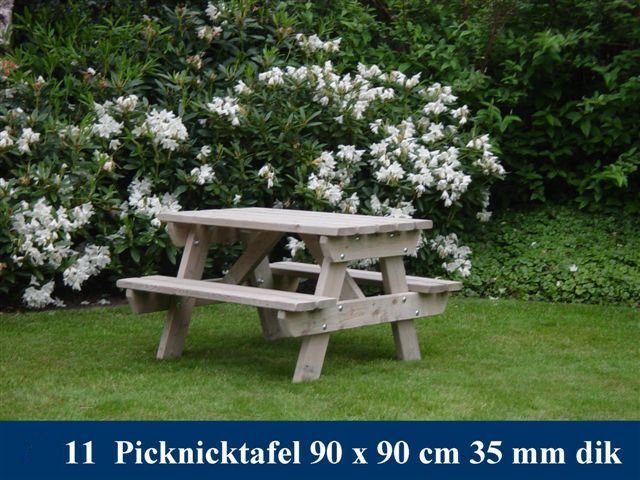 porselein zaterdag Trein Houten Kinder Picknicktafel Tuinmeubelen FSC keurmerk 11 | SBNBouw.nl