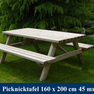Picknicktafels hoge kwaliteit Noord Europees vuren hoge druk vacuum behandeld 2022 - 