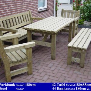 Tuin set vuren Noord Europees KOMO KEUR impregnering FSC Keurmerk 2023 - 