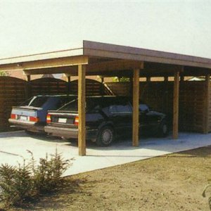 Carport Dubbel uitvoering met inpandige Berging 3-2023 - 